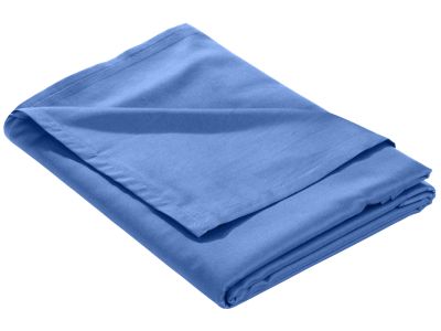Mako Satin Bettlaken ohne Gummizug hellblau 