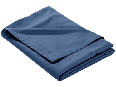 Mako Satin Bettlaken ohne Gummizug jeans blau 