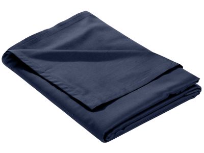 Mako Satin Bettlaken ohne Gummizug dunkelblau 
