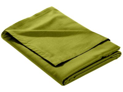 Mako Satin Bettlaken ohne Gummizug grün 