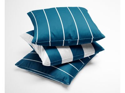 Mako Satin Kissenbezüge verschiedene Designs petrol blau | freundin home collection