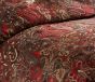 Mako Satin Paisley Bettwäsche orientalisch 155x220 rot