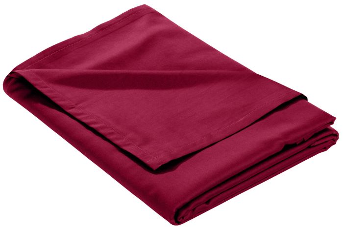 Mako Satin Bettlaken ohne Gummizug pink
