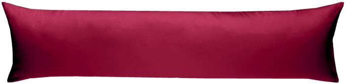 Bettwaesche-mit-Stil Mako-Satin / Baumwollsatin Seitenschläferkissen Bezug uni / einfarbig pink