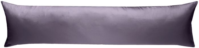 Mako-Satin Seitenschläferkissen Bezug uni / einfarbig lila 40x145 cm von Bettwaesche-mit-Stil