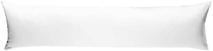 Mako Satin Seitenschläferkissen Bezug weiß 40x145 & 40x200 cm