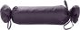 Mako-Satin / Baumwollsatin Nackenrollen Bezug uni / einfarbig lila 15x40 cm mit Bändern