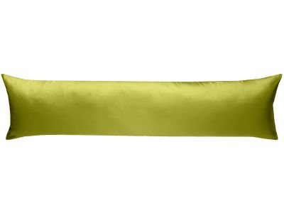 Mako-Satin Seitenschläferkissen Bezug uni / einfarbig grün 40x145 cm von Bettwaesche-mit-Stil