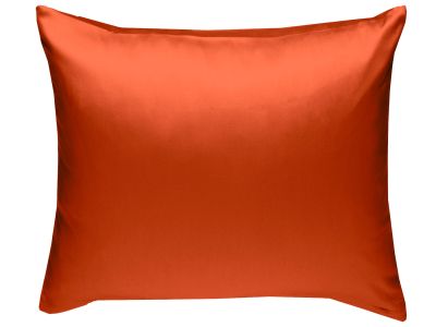 Mako Satin Kissenbezug orange 100% Baumwolle von Bettwaesche-mit-Stil