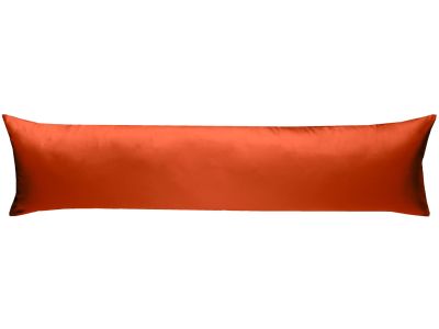 Mako Satin Seitenschläferkissen Bezug orange 40x145 & 40x200 cm