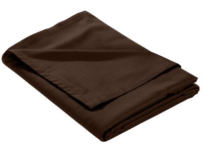 Mako Satin Bettlaken ohne Gummizug dunkelbraun 