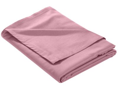 Mako Satin Bettlaken ohne Gummizug rosa 