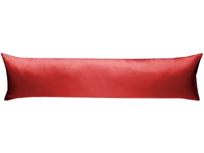 Mako Satin Seitenschläferkissen Bezug rot 40x145 & 40x200 cm