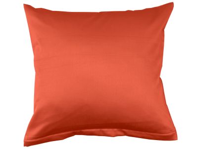 Lorena Mako-Satin uni einfarbiges Kissen Classic orange