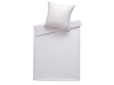 Bettwaesche-mit-Stil Mako Satin Damast Bettwäsche Stripes 2mm weiß