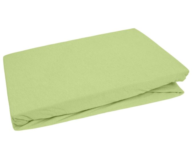 Bettwaesche-mit-Stil Jersey Spannbettlaken frühlings grün 