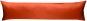 Mako-Satin Seitenschläferkissen Bezug uni / einfarbig orange 40x145 cm von Bettwaesche-mit-Stil