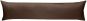 Mako-Satin Seitenschläferkissen Bezug uni / einfarbig Dunkelbraun 40x145 cm von Bettwaesche-mit-Stil