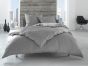 Bettwaesche-mit-Stil Linon 100% Baumwolle Hotelbettwäsche Lia mit Reißverschluss uni grau einfarbig