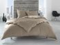 Bettwaesche-mit-Stil Linon 100% Baumwolle Hotelbettwäsche Lia mit Reißverschluss uni anthrazit braun